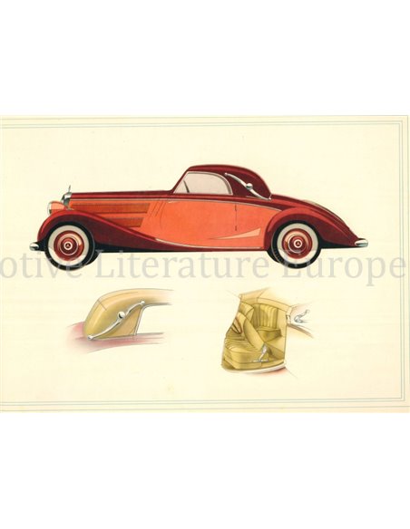 1938 MERCEDES BENZ 170 V PROSPEKT ENGLISCH