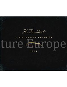 1935 STUDEBAKER PRESIDENT BROCHURE ENGLISH