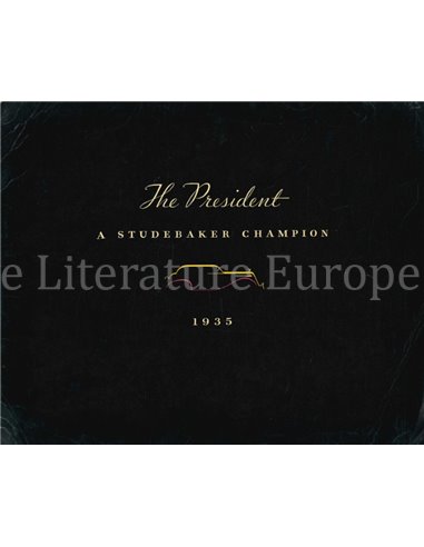 1935 STUDEBAKER PRESIDENT PROSPEKT ENGLISCH
