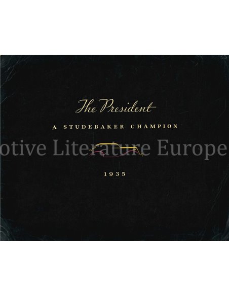 1935 STUDEBAKER PRESIDENT BROCHURE ENGELS