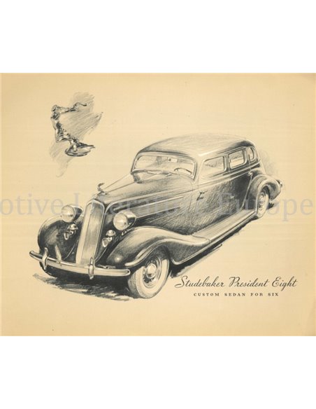 1935 STUDEBAKER PRESIDENT BROCHURE ENGELS