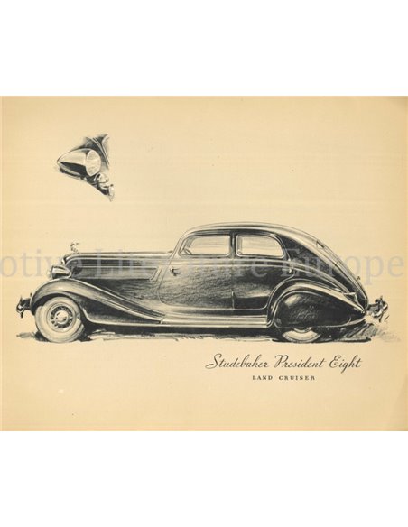 1935 STUDEBAKER PRESIDENT BROCHURE ENGLISH