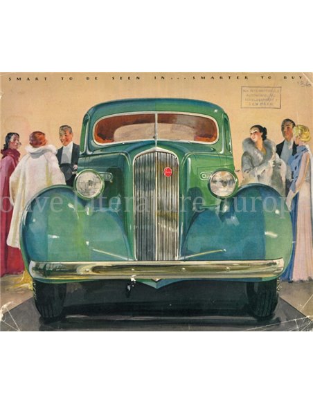 1936 STUDEBAKER DICTATOR | PRESIDENT BROCHURE ENGLISH