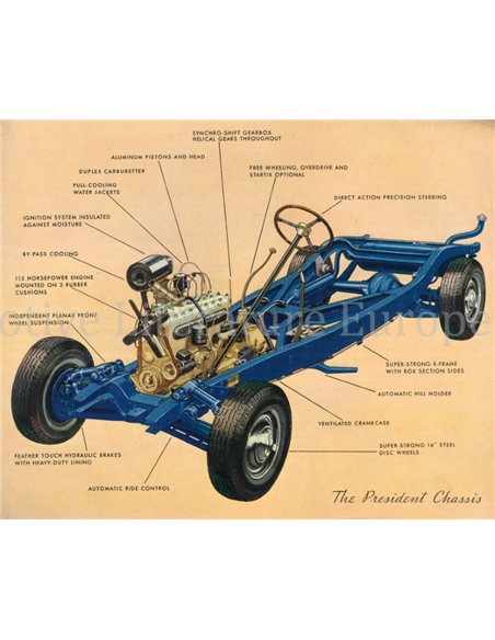 1936 STUDEBAKER DICTATOR | PRESIDENT PROSPEKT ENGLISCH