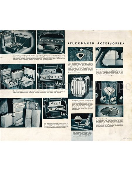 1936 STUDEBAKER DICTATOR | PRESIDENT BROCHURE ENGELS