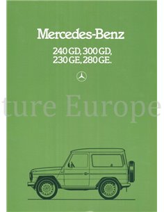 1982 MERCEDES BENZ G KLASSE PROSPEKT DEUTSCH