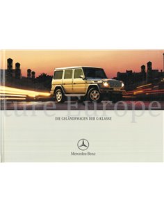 2001 MERCEDES BENZ G CLASS HARDCOVER BROCHURE GERMAN