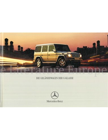 2001 MERCEDES BENZ G CLASS HARDCOVER BROCHURE GERMAN