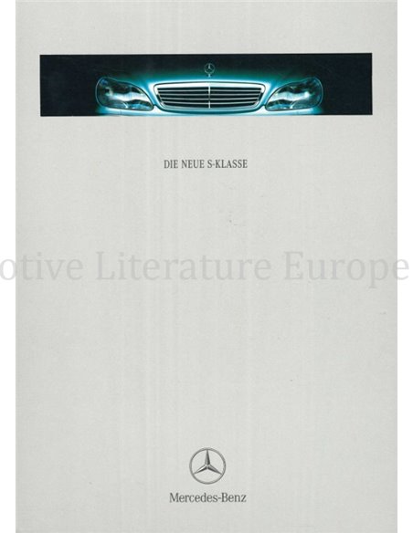 1999 MERCEDES BENZ S KLASSE HARDCOVER BROCHURE DUITS