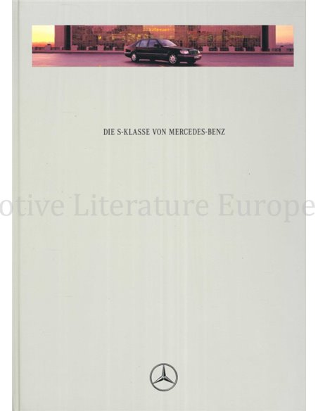 1995 MERCEDES BENZ S KLASSE BROCHURE NEDERLANDS