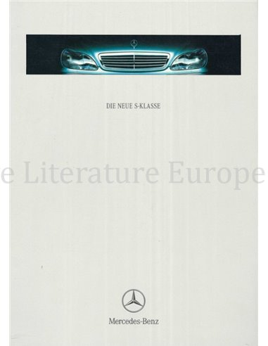 1998 MERCEDES BENZ S KLASSE HARDCOVER BROCHURE DUITS