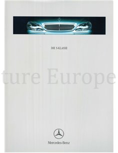 1999 MERCEDES BENZ S KLASSE HARDCOVER BROCHURE DUITS