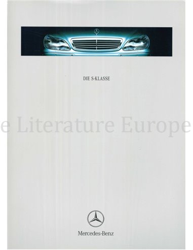1999 MERCEDES BENZ S KLASSE HARDCOVER BROCHURE DUITS