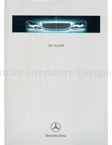 1999 MERCEDES BENZ S KLASSE HARDCOVER BROCHURE DUITS