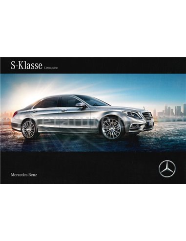 2016 MERCEDES BENZ S KLASSE BROCHURE DUITS