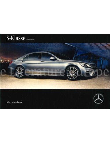 2017 MERCEDES BENZ S-KLASSE BROCHURE DUITS