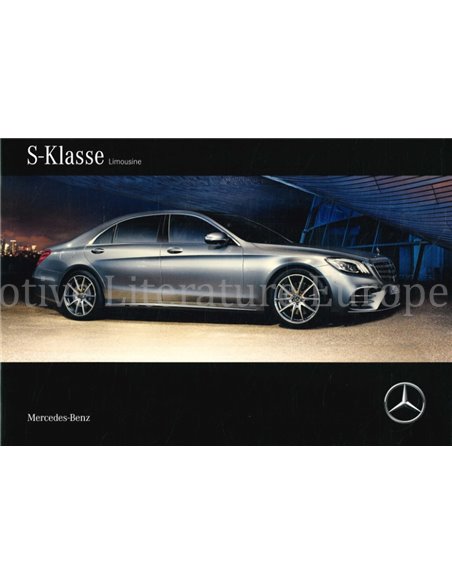 2017 MERCEDES BENZ S-CLASS BROCHURE GERMAN
