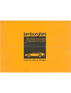 1971 LAMBORGHINI JARAMA SPARE PARTS MANUAL ITALIAN