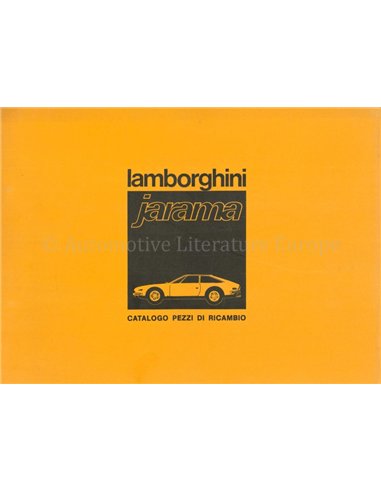 1971 LAMBORGHINI JARAMA ERSATZTEILKATALOG ITALIENISCH
