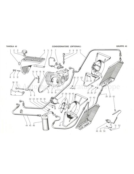 1971 LAMBORGHINI JARAMA ERSATZTEILKATALOG ITALIENISCH