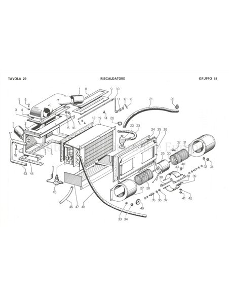1971 LAMBORGHINI JARAMA ERSATZTEILKATALOG ITALIENISCH
