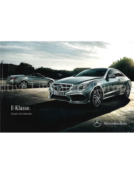 2015 MERCEDES BENZ E-KLASSE COUPÉ | CABRIOLET BROCHURE DUITS