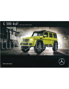 2015 MERCEDES BENZ G 500 4x4²  BROCHURE GERMAN