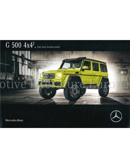 2015 MERCEDES BENZ G 500 4x4²  BROCHURE GERMAN