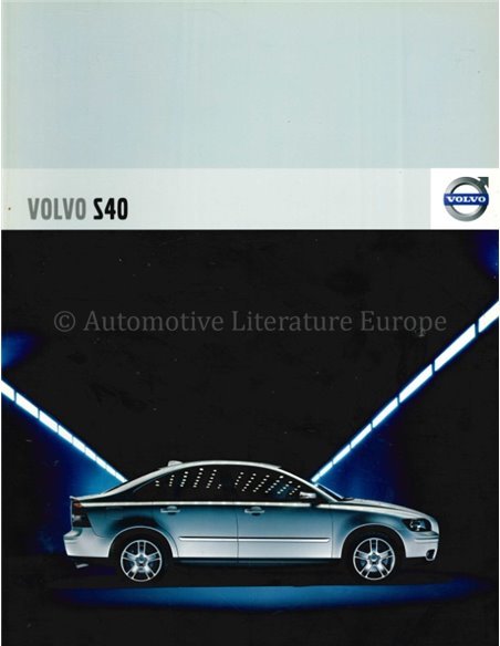 2004 VOLVO S40 BROCHURE NEDERLANDS