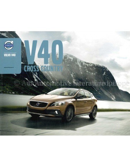 2012 VOLVO V40 CROSS COUNTRY BROCHURE DUTCH