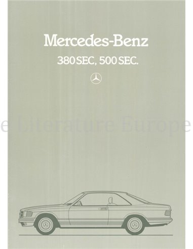 1982 MERCEDES BENZ S KLASSE COUPE PROSPEKT NIEDERLÄNDISCH