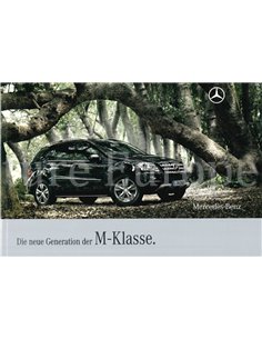 2008 MERCEDES BENZ M CLASS BROCHURE GERMAN