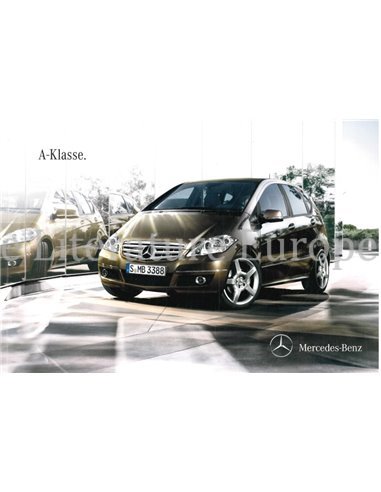 2011 MERCEDES BENZ A KLASSE BROCHURE DUITS