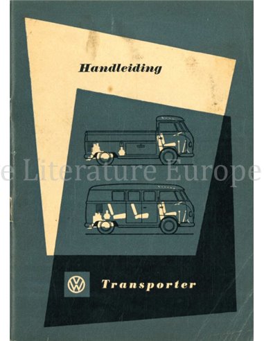 1961 VOLKSWAGEN T1 TRANSPORTER OWNERS MANUAL DUTCH