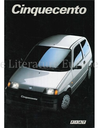 1992 FIAT CINQUECENTO BROCHURE NEDERLANDS