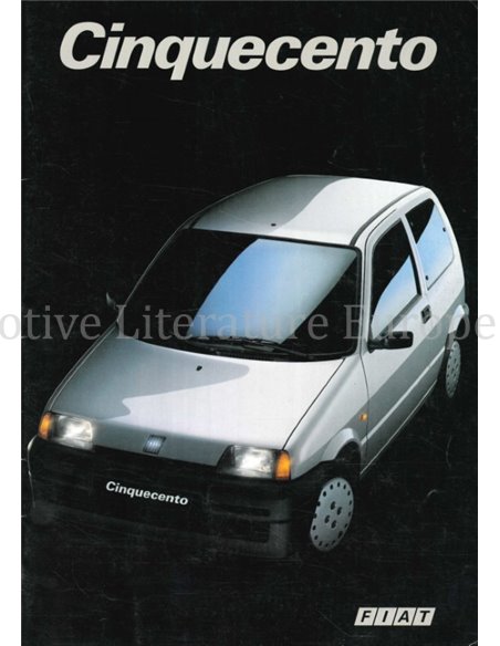 1992 FIAT CINQUECENTO PROSPEKT NIEDERLÄNDISCH