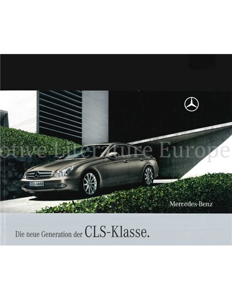 2009 MERCEDES BENZ CLS KLASSE PROSPEKT DEUTSCH