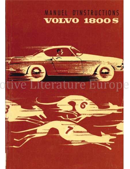 1965 VOLVO 1800 S OWNERS MANUAL FRENCH