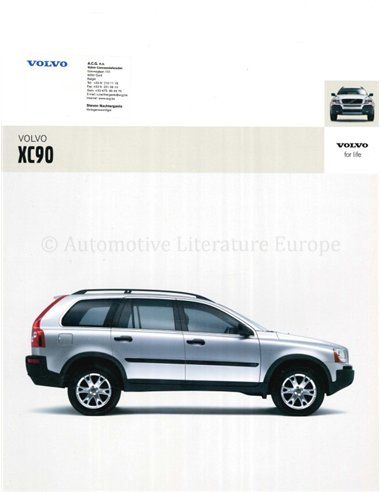 2006 VOLVO XC90 BROCHURE DUTCH