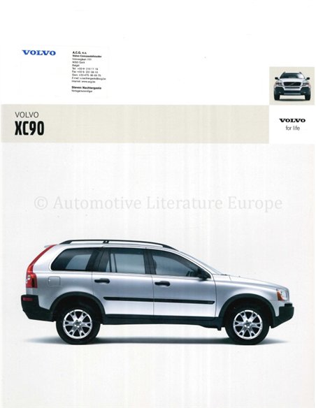 2006 VOLVO XC90 BROCHURE DUTCH