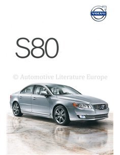 2014 VOLVO S80 BROCHURE NEDERLANDS