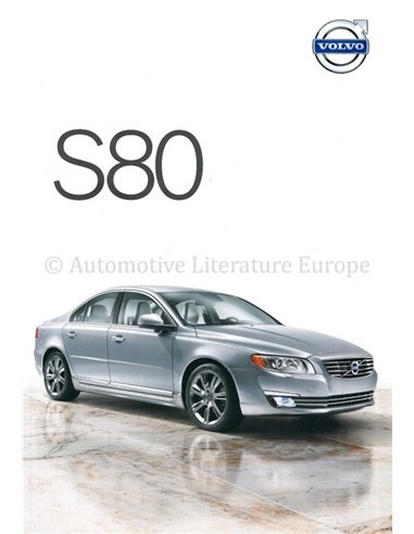 2014 VOLVO S80 PROSPEKT NIEDERLÄNDISCH