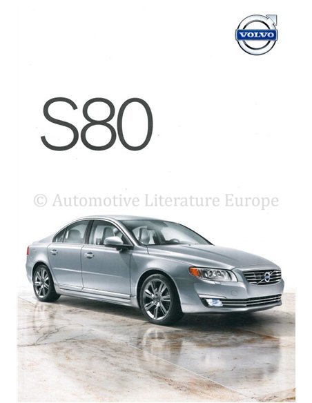 2014 VOLVO S80 PROSPEKT NIEDERLÄNDISCH