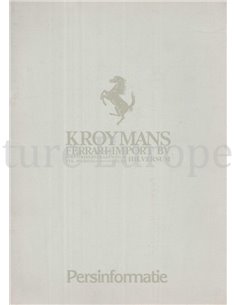 1983 FERRARI KROYMANS PRESSKIT DUTCH