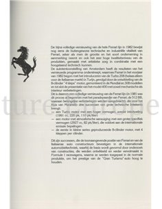 1983 FERRARI KROYMANS PRESSEMAPPE NIEDERLÄNDISCH 2