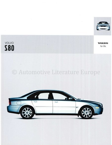 2004 VOLVO S80 PROSPEKT DEUTSCH