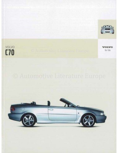 2004 VOLVO C70 CONVERTIBLE PROSPEKT NIEDERLÄNDISCH
