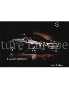 2009 MERCEDES BENZ E-KLASSE LIMOUSINE PROSPEKT NIEDERLÄNDISCH