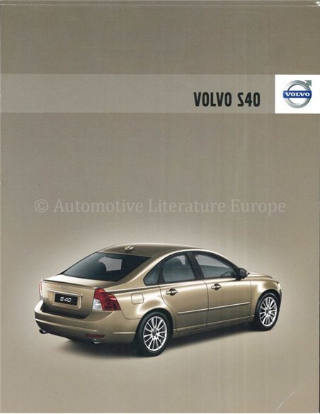 2008 VOLVO S40 BROCHURE NEDERLANDS