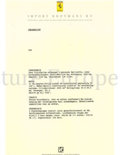 1988 FERRARI KROYMANS PRESSEMAPPE NIEDERLÄNDISCH 2